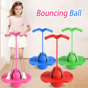 GLOBECART Long Height Bouncing Ball Sport Toy Frog Jump Balance Elastic Ball Explosion-proof Board Training Toy Kids
