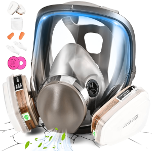 PUSAT SAFURANCE Masker Gas Respirator untuk tukang cat mobil semprot dico Lab Mask Anti Virus N95 No.7