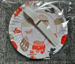 combo dĩa giấy 16cm(10 dĩa + 10 muỗng)