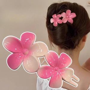 Rose Flowers Hair Clips Claws Matte Claw Clips for Women Girls Thin Thick Curly Hair Girls Kids Hair Accessories Korean Barrette