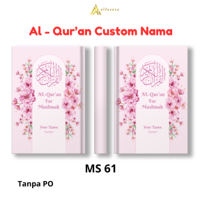 Alfareza - Variasi 4 Alquran Custom For Muslimah Bisa Tulis Nama Tanpa PO Untuk Hadiah Kado Gratis Tanpa Biaya Tambahan
