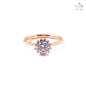 Xuping Cincin Wanita Kasual Motif Bunga Cantik 0121230036