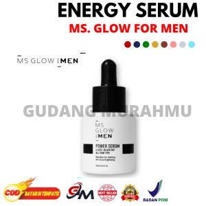 Gudang Murahmu - Energy Serum Ms Glow For Men 20ml - Serum Perawatan Wajah Pria Jerawat Kusam Flek
