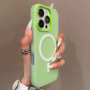 Luxury Candy Color 2 IN 1 For Magsafe Case For iPhone 16 15 14 13 12 17 Pro Max Magnetic Wireless Charge Clear Matte Soft Cover