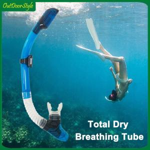 【Arrive 1-3 Days】Diving Snorkel Silicone Full Dry Mouthpiece Swimming Underwater Diving Air Tube