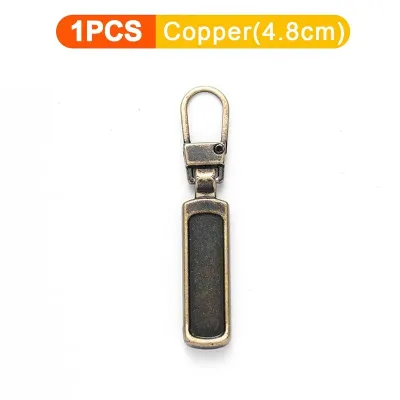 5/1Pcs Universal Detachable Zipper Puller Metal Zipper Head Repair Kits Replacement for Luggage Purse Bags Clothes Zipper Slider