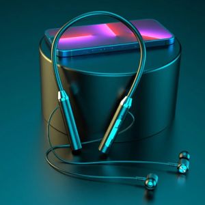 TERMURAH Headset Bluetooth Full Bass Jernih Earphone Neckband Magnet Headset Sport Running Bluetooth 5.0 IPX5 - HE05