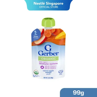 Gerber Foods Organic Pouch Purees 99g - From 12 Months