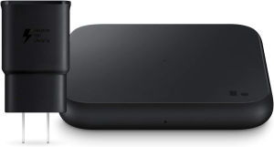 Sạc không dây cho SAM-sung Galaxy S23/S23 Ultra/S22/S22 +/S21/S21 +/S20/S20 +/S10 và i-Phone 13/12/11/x/8 sạc không dây nhanh pad với Cáp USB C + Bộ chuyển đổi điện xoay chiều 9W