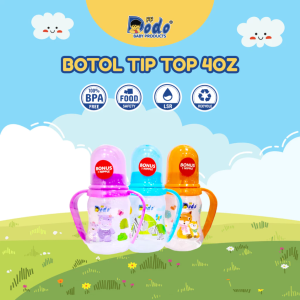 Botol Minum Susu Anak Bayi DODO BABY TIPTOP Bonus Nipple Dot BPA Free 125ml / 250ml