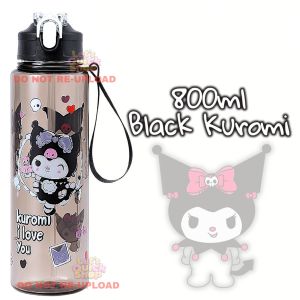 800ml Kids Cute School Sport Water Bottle Tumbler with Straw - Kitty Kur0mi Cinnamoroll & My Melody
