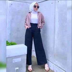 Celana kulot crinkel premium / celana kulot wanita