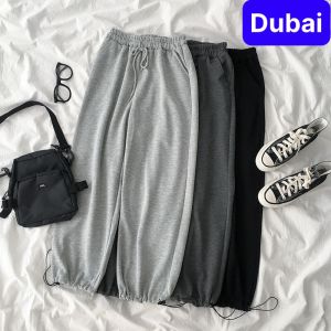 QUẦN JOGGER THỂ THAO NAM NỮ HIPHOP ỐNG SUÔNG CULOTTES VÀ BO GẤU LƯNG THUN CẠP CHUN TRƠN CHẤT NỈ DÀY DA CÁ THOÁNG MÁT HÀN QUỐC CAO CẤP - DUBAI FASHION