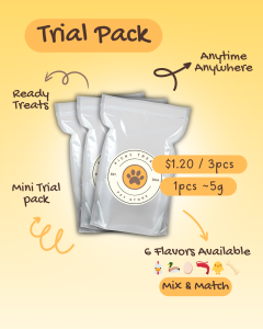 Trial Pack – Pet Freeze-Dried Treats | Mix & Match Flavours | Portable Snack for Cats & Dogs