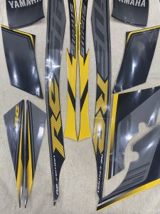 Bộ tem decal dán xe máy yamaha sirius 2015 fi màu vàng siêu đẹp