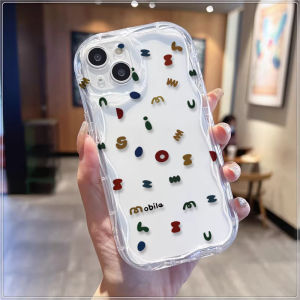 Full of Stars Compatible for IPhone 15 Plus 11 14 13 12 15 Pro Max XR X XS Max 15 7Plus 8plus Wavy Curved Edge Gloss