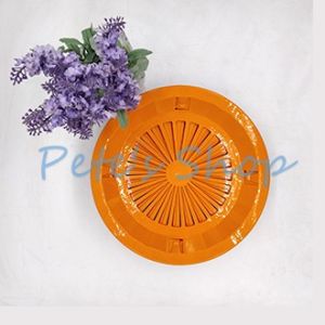 24 Pcs Paper Plate Holder with 24 Pcs Silver Paper Plate/Party Birthday Plates Holder/Plastic Dinner Plates