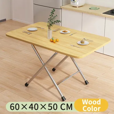 Folding Dining Table Imitation Marble Pattern Table Household/Outdoor Foldable Laptop Table Portable Simple Study Table ﻿