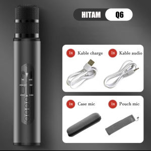 Mic Duet Bluetooth Mic Karaoke Wireless Q6 Portable KTV Microphone Bluetooth