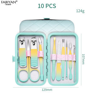 Nail Clippers Set Stainless Steel Nail Cutter Fingernail Clipper Trimmer Eyebrow Scissor Tweezers Ear Spoon Facial Care Manicure Tool Beauty Tool Kit