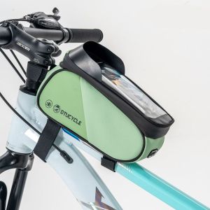 ADREE Touch Screen Bicycle Front Frame Bag Durable Waterproof Cycling Phone Bag 7 Inch Bicycle Bag MTB Road Bik Cycling Accessories