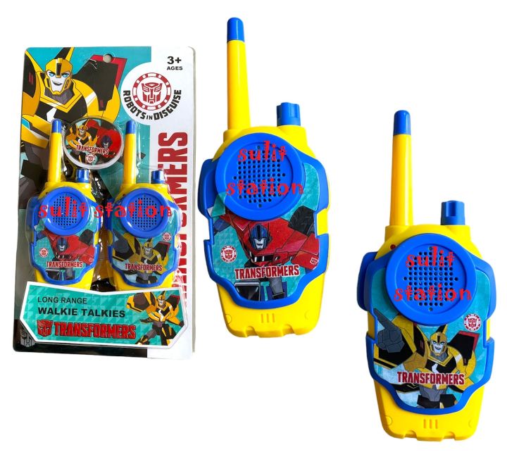 TRANSFORMERS OPTIMUS PRIME BUMBLEBEE TWO WAY RADIO COMMUNICATION