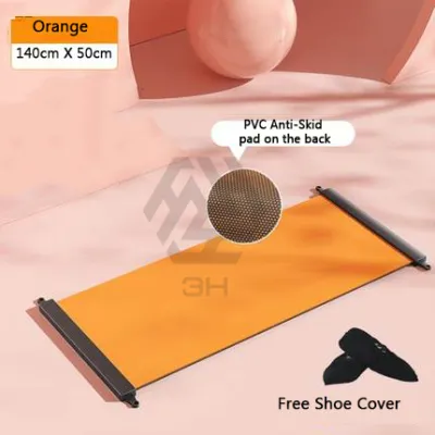 3H Papan Gelongsor Senaman | Sliding Board & Mat | Yoga Glide Mat untuk Latihan Skating Gym Fitness