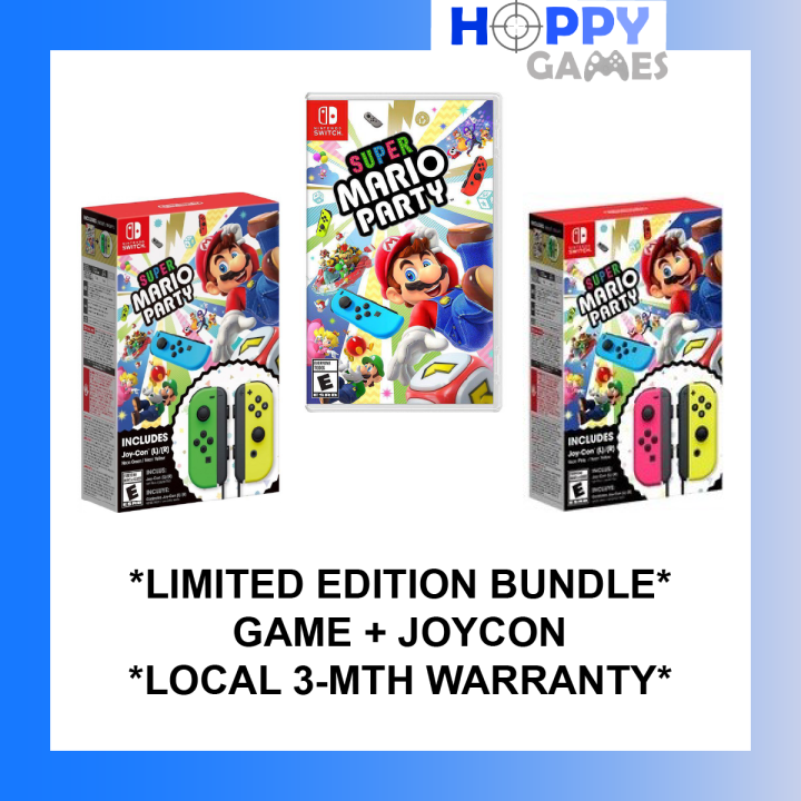 SUPER MARIO PARTY Joy-Conセット Super Mario Party with Neon Green/Yellow Joy Con Nintendo Switch