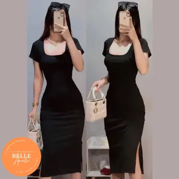 Buy Knitted Dress Below The Knee online Lazada .ph