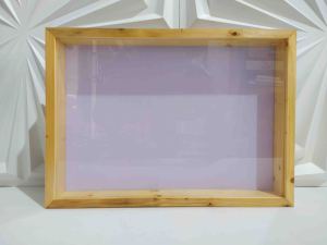 Bingkai 3D kayu jati Belanda 30x40 cm rongga 4 cm