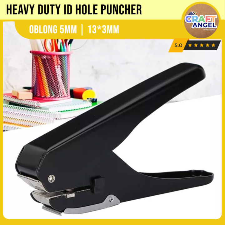 Oblong hole outlet punch