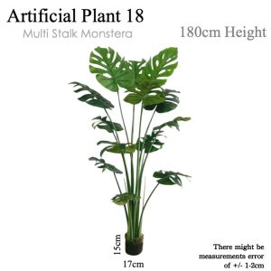 ⭐MONSTERA⭐ Artificial Plant Decor Tree Indoor Plant Decoration Plant Home Decor Office Plant Lobby Plant Decoration Artificial Greenery Indoor Tree Artificial Plant Decoration Indoor Plant Decor for Home Office Hotel Lobby Interior Decoration