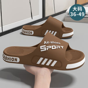 Free Shipping MenS Summer Outdoor Slippers Suitable For Home Wear With Thick Soles Non-Slip Durable And Available In Extra-Large Sizes Offering A Sporty And Trendy Look