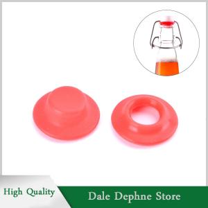 [Dale Dephne] 10Pcs Silicone Rubber Gaskets Washers Backs For Cap Swing Top Bottle Cap Home