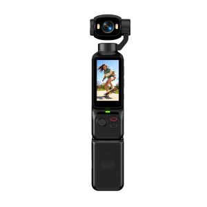New 4K Handheld Gimbal Action Camera HD 180 Rotatable Anti Shake Pocket Vlog Camera with Fill Light For Outdoor Sports