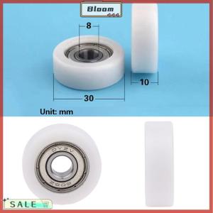 Follow Get New[Bloom Z] 1PC 8x30x10mm Injection Molded Nylon Coated Bearing Wheel Bearing 608 Roller Wheel Track Rail Pulley Door Window Track Pulley