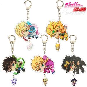 YIDIA เครื่องประดับการ์ตูน พิเศษ พวงกุญแจอะคริลิค จี้พวงกุญแจ ที่ใส่กุญแจ แฟนคอลเลกชัน Props พวงกุญแจรูปการ์ตูน อุปกรณ์เสริมกระเป๋า พวงกุญแจการผจญภัย JoJo Bizarre จี้ห้อยกระเป๋า