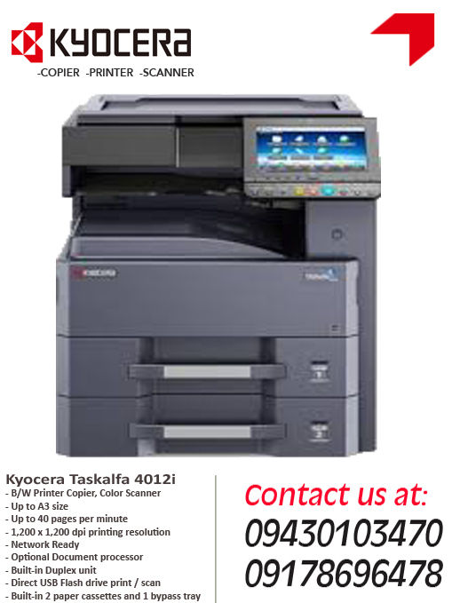 Kyocera A3 Multi Functional Digital Copier Taskalfa 4012i Lazada Ph