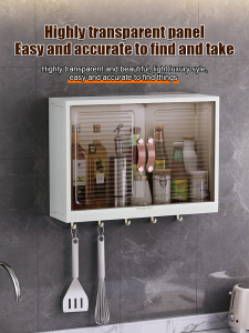 Free perforated wall mounted organizer cabinet