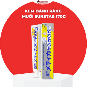 Kem Đánh Răng Muối SunStar 170g Nhật Bản Giúp Chắc Răng Giảm Nha Chu Hỗ Trợ Ngừa Sâu Răng & Bảo Vệ Nướu