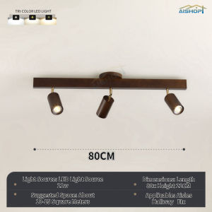 [SG Seller]Downlight Aisle Light Living Room Ceiling Light Japanese Log Led Ceiling Lamp Modern Wooden Track Light