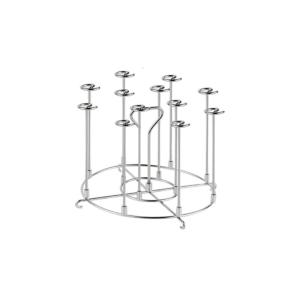 Space Saving Vertical Grill Rack for Air Fryers Kabob Preparation 304 Stainless Steel Skewer Stand BBQ Accessories