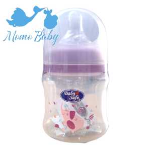 Baby Safe Milk Flow System - Wide Neck 125ml/4oz - Botol Susu Bayi 0m+ BPA Free Seri WN