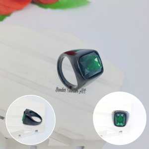 CINCIN COWO TITANIUM   BATU KOTAK MANIK COLLOR SIMPLE FASHION ANTI KARAT DAN ANTI LUNTUR (COD)