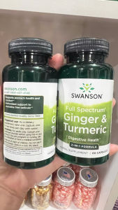 Viên uống Swanson Full Spectrum Ginger & Turmeric 60 viên của Swanson DATE 8/2027