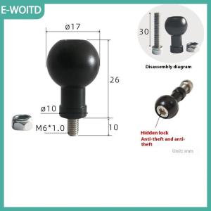 【E-WOITD】 1 Piece xe máy thể thao máy ảnh gắn kết nối 17mm 25.4mm Bóng đầu để M6 M8 M10 vít Bracket nối cho máy ảnh