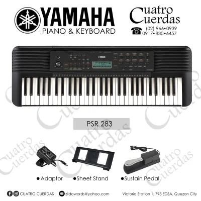 Yamaha PSR E283 Original Not Sticker 62-Keys Portable Keyboard