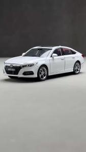 1:24 Accord Limousine Sound and Light Alloy Metal Diecast Car Model Collection Hobby Decoration Fashion Holiday Gift Boy