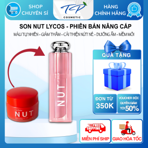 SON NUT LYCOS - Son Dưỡng Môi Có màu giúp môi căng mọng dưỡng ẩm mờ thâm. 10g