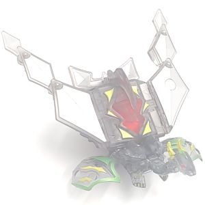Bakugan: Gundalian Invader- Bakugan Translucent Dharak W/ Silver + Deluxe Airkor Gear - Rare (cũ-chính hãng)